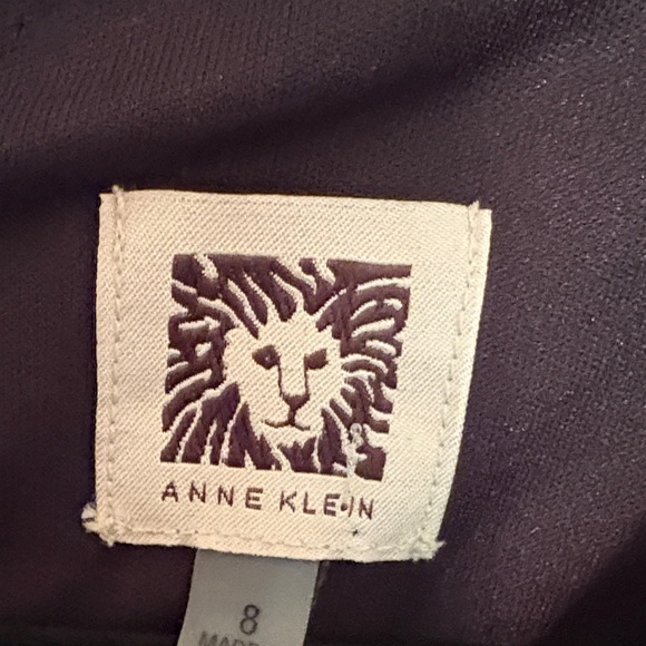 Anne Klein Black and Pink Floral Jersey Dress - Picture 2 of 6